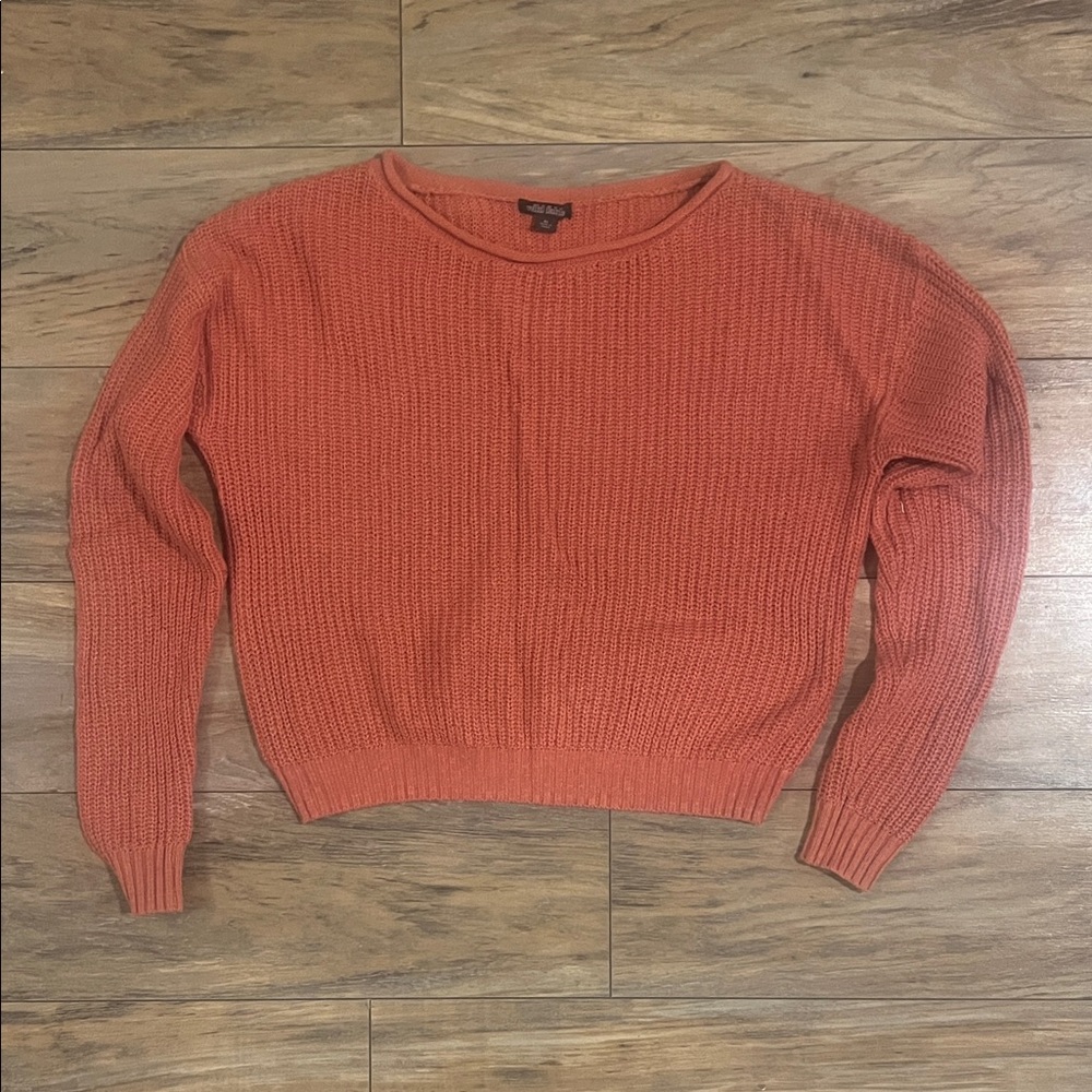 Wild Fable Terracotta Crew Neck Sweater